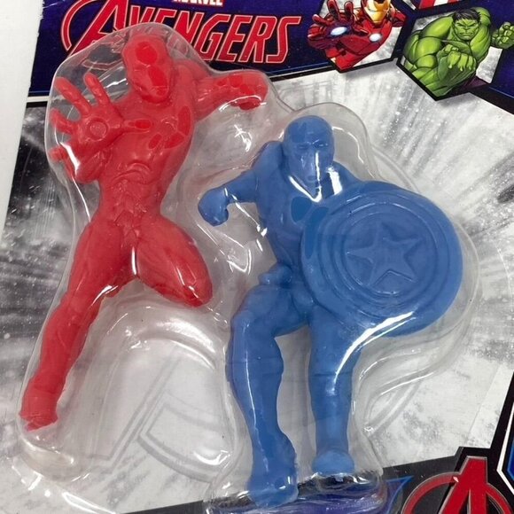 Marvel Avengers Finger Flingers 2 Pack Ages 5+ Spiderman Captain America - Picture 4 of 4